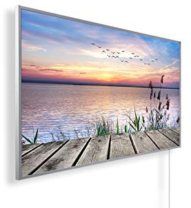 Infrarotheizung mit Bild – Bildmotiv – TÜV SÜD - 1000 Watt Bildheizung - Weißer Rahmen (42. Steg)