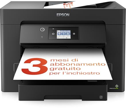 Epson Workforce WF-7830DTWF A3-Multifunktions-Tintenstrahldrucker mit Wireless und 3 Monaten kostenloser Tinte mit ReadyPrint-Abonnement*