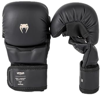 Venum, Impact Evo Sparring MMA Handschuhe, Unisex Erwachsene, S, Schwarz