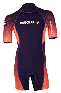 Beuchat Herren Shorty Neopren 3mm by Watts-Violett/Rosa