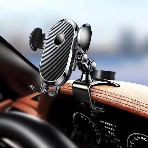 YGLAICAI Handyhalterung Auto Armaturenbrett, 360 Grad drehbarer Kfz-Handyhalter, Einhandbedienung, Universal-Auto-Handyhalterung, Smartphone-Halterung Autozubehör Passend für alle Mobiltelefone