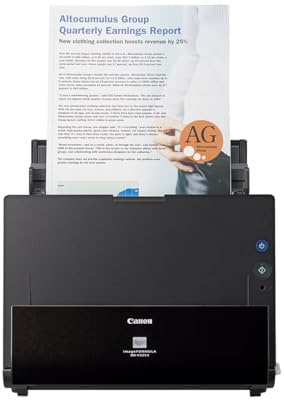 Canon DR-C225 II - imageFORMULA Dokumentenscanner (Duplex, Einzug, Farbe, 600dpi, 25 Seiten/Min, PDF OCR, kompakt, schwarz)