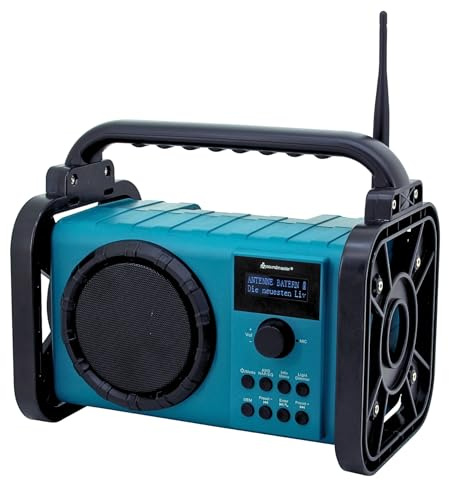 Soundmaster DAB80 Baustellenradio mit DAB+/UKW Bluetooth und Li-Ion Akku
