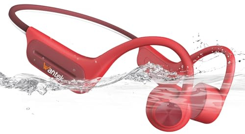 Wantek Open Ear Knochenschall Kopfhörer Bluetooth 5.3, Kabellos IP68 Wasserdicht mit Lange Akkulaufzeit, Sportkopfhörer für Schwimmen, Laufen, Radfahren, Fitness und Outdoor-Aktivitäten