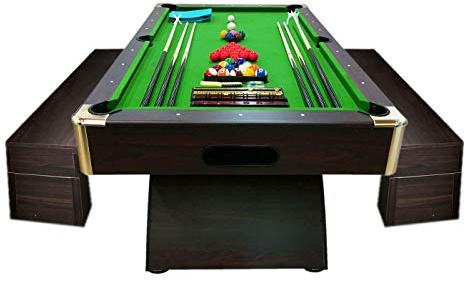 GRAFICA MA.RO S.R.L. Billardtisch Billard Billard-Spiel mit Containerbänke 8FT Leonida GRÜN Neue