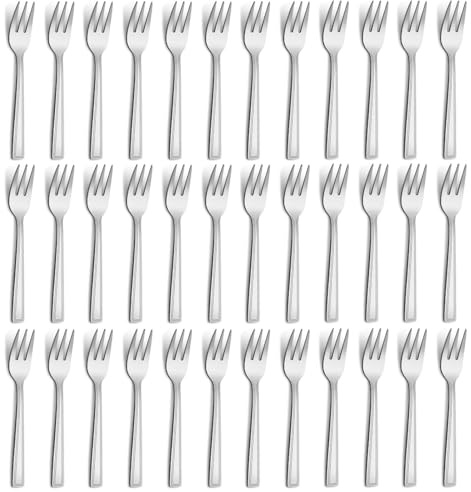 Kuchengabeln 36 Stück，Hunnycook Kleine Gabeln Dessertgabeln Set, 5.9 ''(15 cm) Edelstahl Gabeln,Kuchengabeln für Zuhause/Party/Restaurant, Spülmaschinenfest