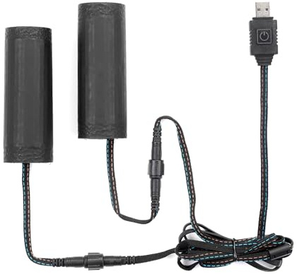 KEMIMOTO USB Beheizte Motorradgriffe, 5-Stufen Einstellbare Heizgriffe, IP67 wasserdichte Heizpads für 22mm Motorradlenker