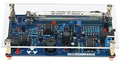 Sunydog Geigerzähler DIY Zusammengebautes Strahlungsdetektorsystem,DIY Geigerzähler Counter kit Miller Tube Tube Nuclear Radiation Detector Geiger Counter Kit Module Experimental Module