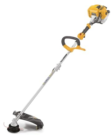 STIGA Benzin Motorsense BC 330 A (700 W), Schnittbreite 43cm, inkl. Doppelfaden-Trimmerkopf, Dreizahnmesser und Schultergurt