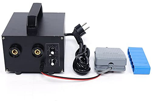 Akku Punktschweißgerät 6700W 1600A LED Akku-Punktschweißgerät Akku Schweißgerät Battery Spot Welder 0-100 Einstellbar Tragbares Schweißgerät Punktschweißmaschine 220V