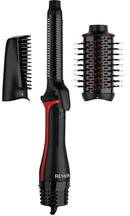 Revlon One-Step Haartrockner & Multi-Styler – 3-in-1-Tool - (Abnehmbarer Kopf, Lockenstab, Haartrockner, Styler) RVDR5333