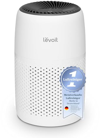 Levoit Luftreiniger Allergiker mit Aromatherapie, 7W Energiesparend, Weiß | HEPA Luftfilter gegen Schimmel, Staub und Tierhaare, 3 Geschwindigkeiten, leise für Schlafzimmer