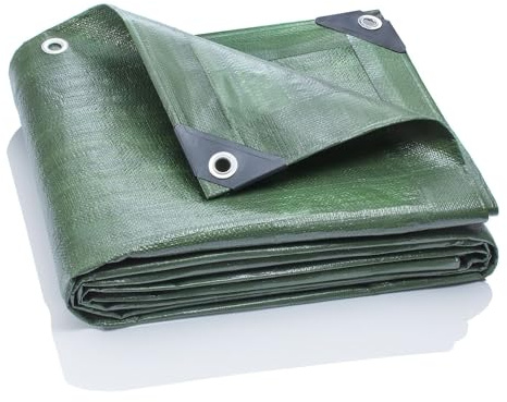 GardenMate 2x3m 140g/m² Gewebeplane Home & Garden Grün Abdeckplane Schutzplane Bootsplane
