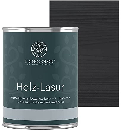 Lignocolor Holzlasur für Außen & Innen 750ml (Anthrazit Grau)