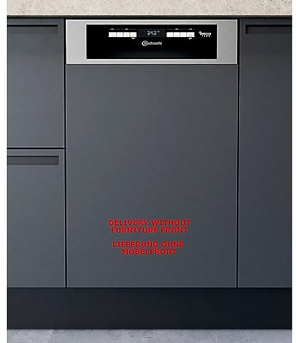 Bauknecht BSBO 3O23 PF X Integrierter Geschirrspüler/ 45 cm/ PowerClean/Hygieneprogramm/Vollwasserschutz/Sensor-Programm/Besteckschublade/Kindersicherung/Edelstahl