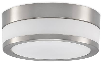 Lindby Deckenlampe Badezimmerlampe, spritzwassergeschützt IP44 Badlampe Deckenleuchte Badleuchte ø 23 cm 230V 2xE27 max. 60W ohne Leuchtmittel