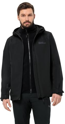 Jack Wolfskin Herren Taubenberg 3in1 Jkt M, Schwarz, 4XL EU
