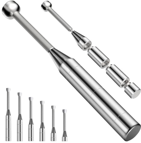 Verstellbare Macebell, 6-in-1 Premium Stahlschläger für Training, Clubbell, Indische Clubs, Ganzkörpertraining, Muskelaufbau, Schultern, Griff und Unterarme, Stretching