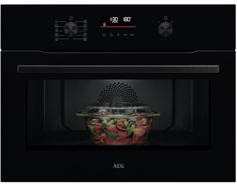 AEG NKO5N40K Kompaktbackofen mit Mikrowelle Schwarz