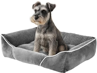 YITAHOME Hundebett Mittelgroße Hunde,51x48cm,Hundekorb Hunde,Orthopädisches Hundebett Ergonomisches Hundesofa,Bezug Waschbar,Erhöhte Ränder, rutschfeste Unterseite