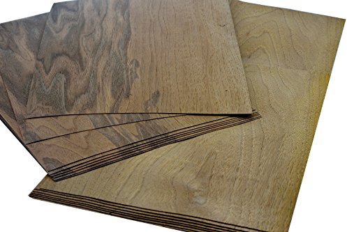 15-17 Furniere in der Holzart Euro. Nussbaum, Gesmatmenge: 0,8qm; Edelfurnier geeignet für: Modellbau Ausbesserungsarbeiten Foto Geschenk Preisschilder basteln Intarsien