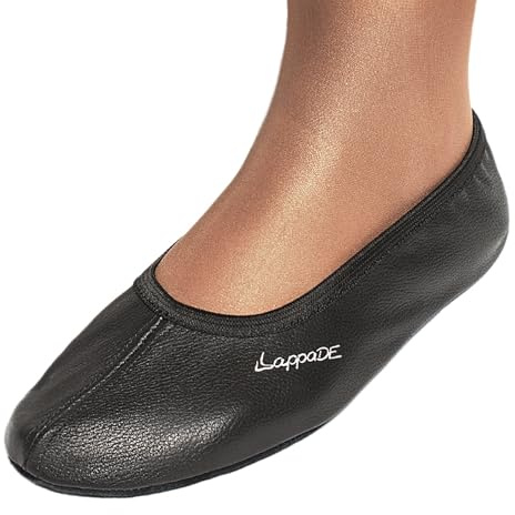 Lappade Ledersohle schwarz Gymnastikschuhe, Schläppchen, Turnschläppchen (Art. 200 Gr. 40 EU)
