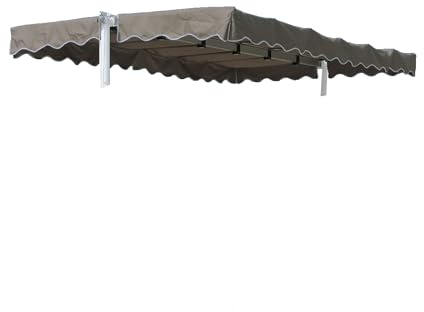 Ersatzdach Standmarkise Dubai Markise Beigegrau 375 x 225 cm