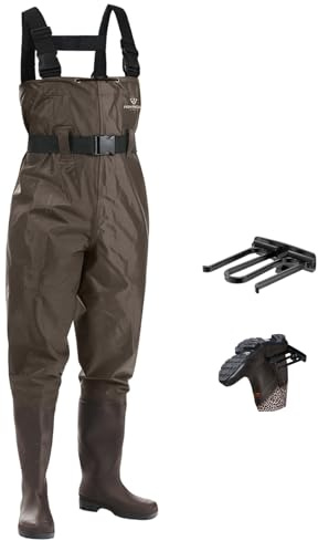 FISHINGSIR Wathose für Herren, wasserdicht, mit Stiefeln