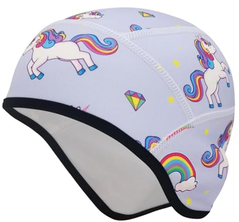 Richaa Winter Fahrrad, Winddichte Ohrenwärme Fahrradhelm unter Helm, Fleece Skihelm Sportmütze Helmmütze