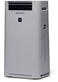 SHARP UA-HG40E-L Luftreiniger (mit Befeuchtungsfunktion, Verbesserung der Luftqualität, Ideal für Allergiker, drei Stufen Filtersystem, HEPA-Filter, Räume bis zu 26 m²) hellgrau