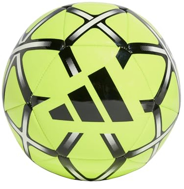 adidas Unisex Starlancer Club Ball Recreation Ball, Lucid Lemon/Black, 5