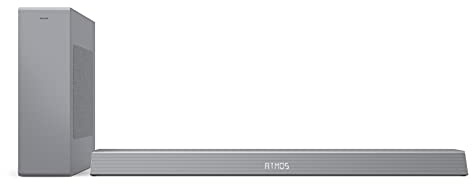 Philips TAB8505/10 Soundbar mit Subwoofer Silber 2.1 Kanal 240W Dolby Atmos Bluetooth Wi-Fi