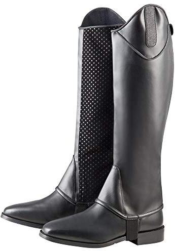 PFIFF 102823 Chaps 'Glamour' Kunstleder, schwarz XL