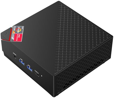 ACEMAGICIAN AM06 Pro Mini PC, AMD Ryzen 7 7730U (8C/16T, bis zu 4.5Ghz),16GB DDR4 512GB M.2 SSD Mini Computer mit W11 PRO | 4K Triple Display | Type-C | Dual Ethernet | WiFi 6 | BT 5.2