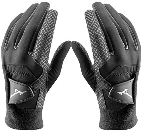 Mizuno Herren Thermagrip Golf-Handschuhe - Paar - Schwarz - XL