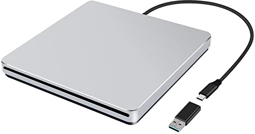 NOLYTH Externes CD Laufwerk für Apple Mac Laptop, Slot-in USB-C SuperDrive