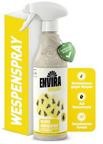 Envira Wespenspray 500 ml - hochwirksam gegen Wespen im Haus | Wespen vertreiben - Spray mit Langzeitwirkung, Abwehrmittel für Wohnung, Dachboden und Garten, effektive Wespen-Abwehr