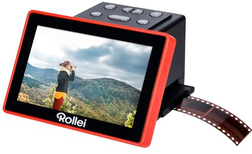 Rollei DF S 1300 SE Dia Negative Scanner zum Digitalisieren mit 5 Zoll LCD Bildschirm, Kompakte Diascanner 498 g für Film und Slide 135/110/126 mm/Super8, Scanner-Dia-Film-Negative-Digitalisieren