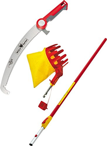Wolf Garten Set Profi-Astsäge+Obstpflücker+Alu-Stiel PCS PRO370/ZM-V4/RG-M NEU2018, Rot, 9x17,5x220 cm, 71BCJ002650