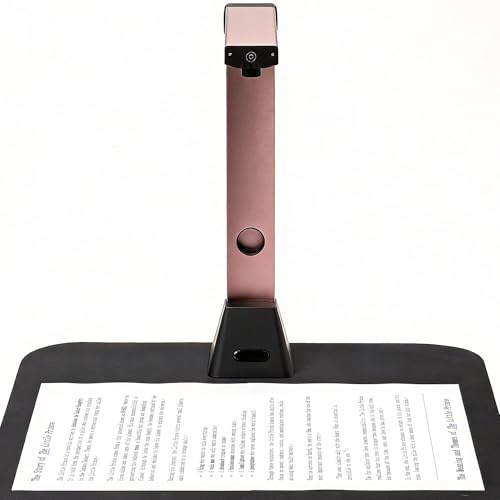 Venkillian A3 Tragbarer Dokumentenscanner: 13 MP Hochauflösende Dokumentenkamera mit OCR für 130 Sprachen Kurvenkorrektur USBAnschluss Windows Kompatibel (Nicht für Mac) ideal für Heim Büro Schule