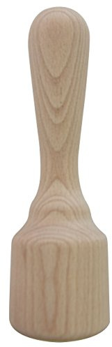 ELETTRO CENTER Art.152 Stößel mit flachem Boden, Holz, Braun