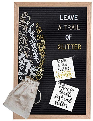 Gadgy ® Retro Filz Letterboard - 30x45 cm Buchstabentafel - 710 Buchstaben & Symbole - Letter Board mit Beutel - Buchstaben Tafel Zum Stecken