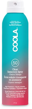 Coola Body Sunscreen Spray SPF 50 Sonnenschutz, Guava Mango