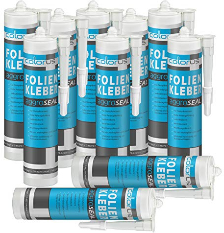 Colorus Profi Folienkleber 310 ml - 10x Dampfsperre & Dampfbremse AggroSeal Anschlusskleber – DIN 4108-7 konform – Extrem starke Haftung für Folie, Holz & Mauerwerk