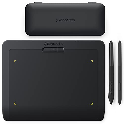 Xencelabs Pen Tablet Small Grafiktablett Wireless Professionelle Zeichentablett Ultradünnes Tragbares Stifttablett mit 2 Stiften 16:9 Zeichenpad Drawing Tablet für Windows-ARM/Windows/Mac/Linux