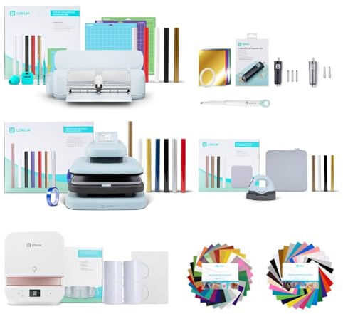 LOKLiK Design Pro Bundle: Starten Sie Ihre Marke mit automatischer Heißpresse und iCraft-Schneidemaschine. Personalisieren und verkaufen Sie Stoffe, Gegenstände und Textilprodukte