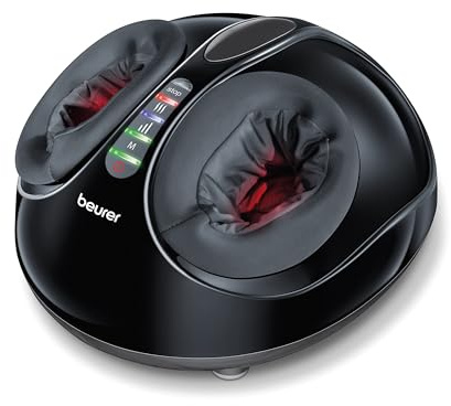 Beurer FM 90 Fußmassagegerät, mit Luftkompressionsmassage, Wärmefunktion, drei Shiatsu-Massage Kombinationen