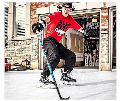 HOCKEYSHOT Revolution Skate-able Tiles 10x (45,7 cm x 45,7 cm), Farbe:weiss