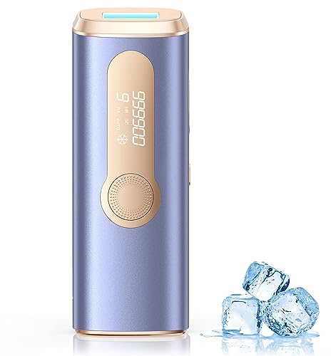 TIIMAGIC IPL Geräte Haarentfernung Laser mit Gefrierfunktion, Schmerzfreie Haarentfernungsgerät mit HR/SC/RA Erweiterte Funktionen, 999,900 Lichtimpulse und 9 Stufen für Körper, Gesicht, Bikini