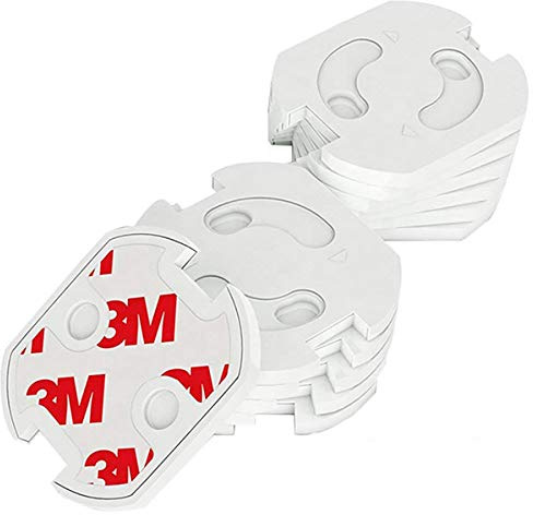 DigitalTech® Steckdosensicherung für Babys und Kinder Set mit 20 Schutzfolien. Kinderschutz mit automatischem Drehmechanismus